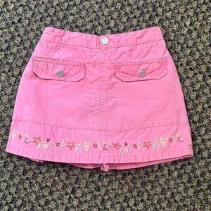 Vintage Y2K Cherokee Pink Embroidered Skort Size 3T